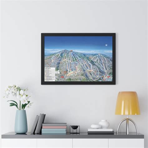 Okemo Vermont Trail Map Ski Resort Framed Poster - Etsy