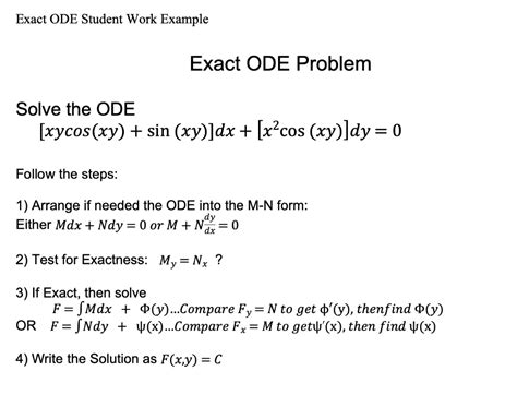 Exact Ode Example 的图像结果