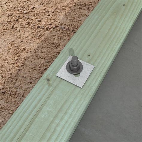 Buy LBPS 3 in. x 3 in. ZMAX Galvanized Slotted Bearing Plate with 5/8 ...