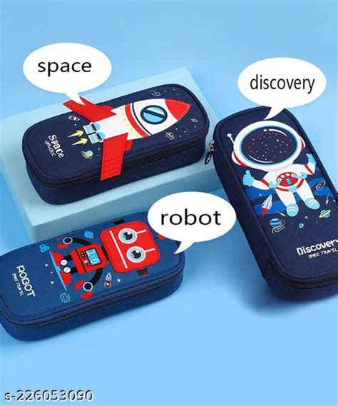 Cute Cartoon Pencil Case for Kids Big Capacity Canvas Kawaii Pencil Po ...