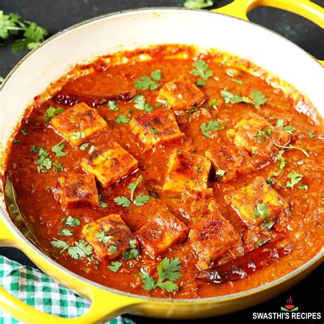 Paneer Curry Recipe (Dhaba Style) - Swasthi's Recipes