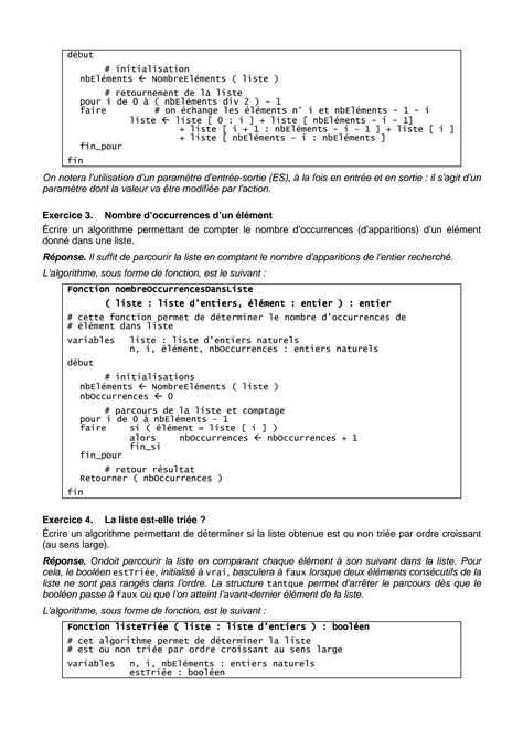 Image result for Algorithme Tableau Exercice Corrige