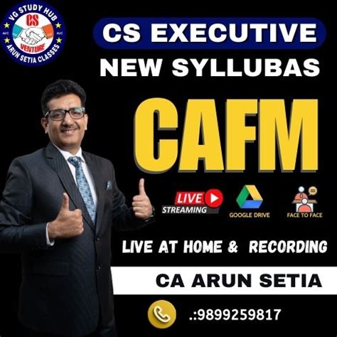 CS EXECUTIVE NEW SYLLABUS LIVE (CAFM) – Classes Wallah
