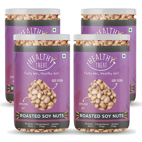 Healthy Treat Roasted Soyabean - Protein Rich 800 Gm | Crunchy, Tasty ...