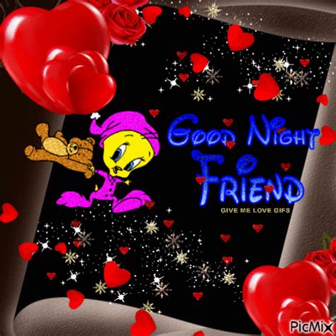 50+ Good Night Dear Friends: Heartwarming GIFs to Share Before Bedtime ...