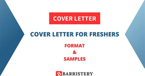 Cover Letter for Freshers: Format and Best Samples | BARRISTERY.in - An ...