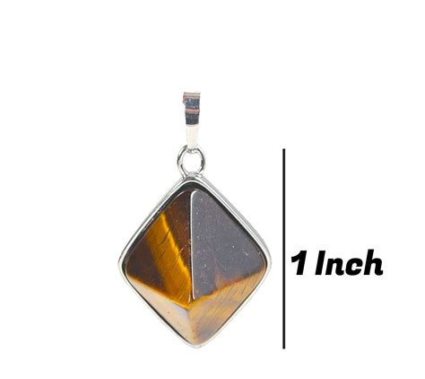 TIGERS EYE PYRAMID PENDANT – PoojaProducts.com
