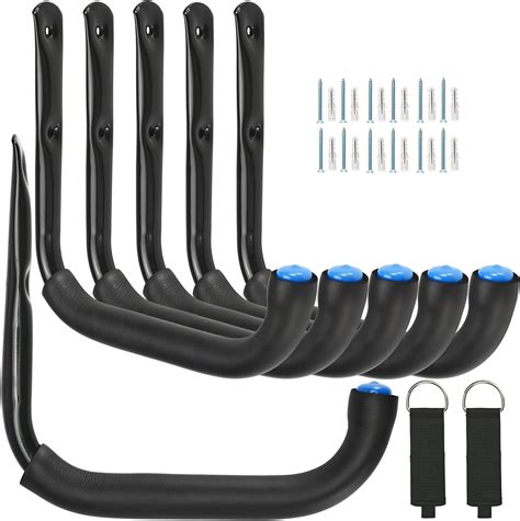 Locawaya 6 Set Heavy Duty Garage Storage Hooks, Utility Hooks, Ladder ...