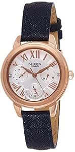 Casio Sheen Analog Silver Dial Women's Watch-SHE-3059PGL-7BUDR (SX208 ...