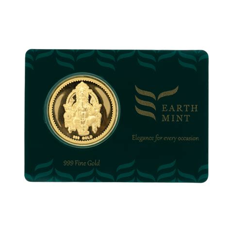 Shop 24K Ganesh Ji Extra Large Gold Coin online – Earth Mint Gold