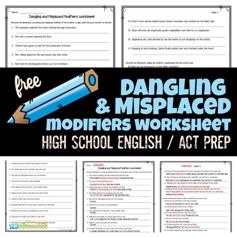 Image result for Identifying Modifiers Worksheet