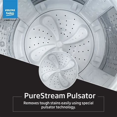 Voltas Beko 11Kg Top Load Washing Machine – In-Built Heater & Double ...