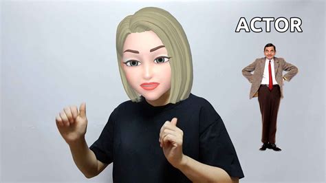 How to say and practice actor in American Sign Language?