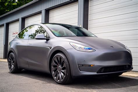 Midnight Silver Metallic Tesla Model Y Performance XPEL PPF and Window Tinting | Darien Detail