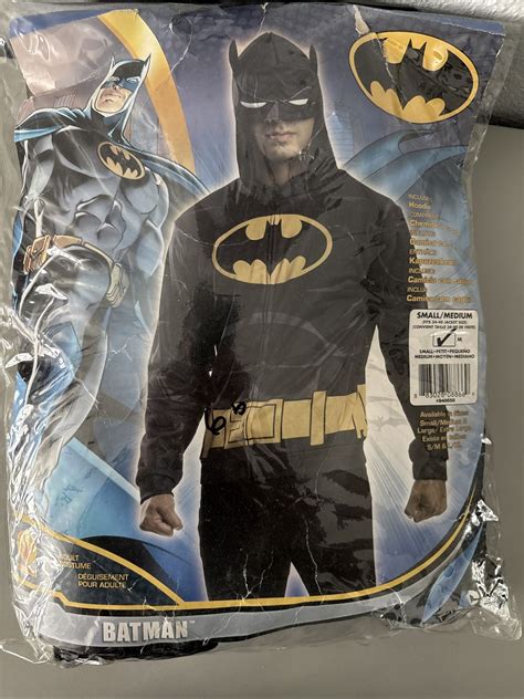 Rubie's Deluxe Batman Costume Adult M Sweater Hoodie Only Halloween DC ...