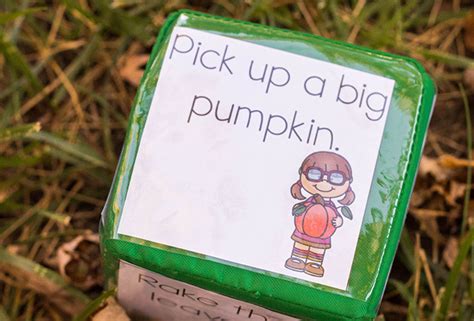 Gross Motor Brain Break Dice: Fall Theme - Life Over C's Club