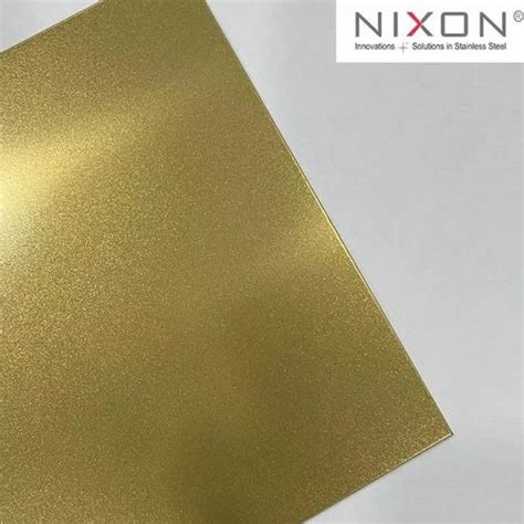 Stainless Steel PVD Coated Sheets - Stainless Steel Gold Bead Blast ...