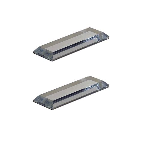 Mirart 1x3 Pull Handle, Self Stick Thick Acrylic Mirror Finger Glide ...