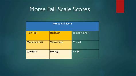 Morse Fall Risk Scale