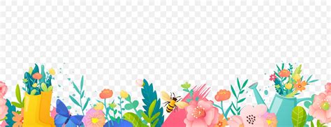 Free spring border, Download Free spring border png images, Free ...