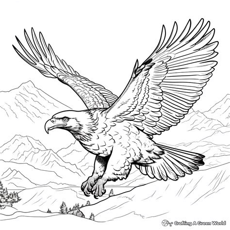 Golden Eagle Coloring Page
