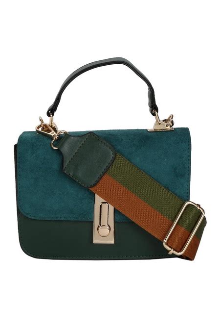Green Solid Casual PU Women Sling Bags - Selling Fast at Pantaloons.com