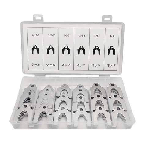 AUCELI 144 Pieces Auto Alignment Body Shims with Storage Box, 1/8" 1/16 ...