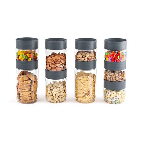Buy Cello Modustack Storage Container Jar Set of 9 (500ml x 5, 750ml x ...