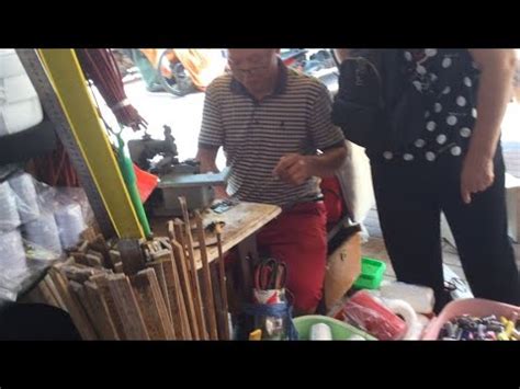 【老式缝纫机】新加坡手推绣老师傅杨福来的采访 - 哔哩哔哩