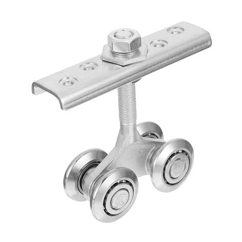 Tehaux Shower Door Track Sliding Track Roller Steel Double Wheel ...
