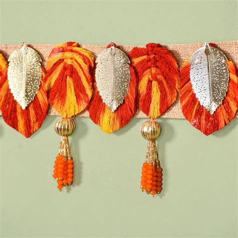 Metal Leaf Embellished Festive Wall Decor Online - Premium Wall ...