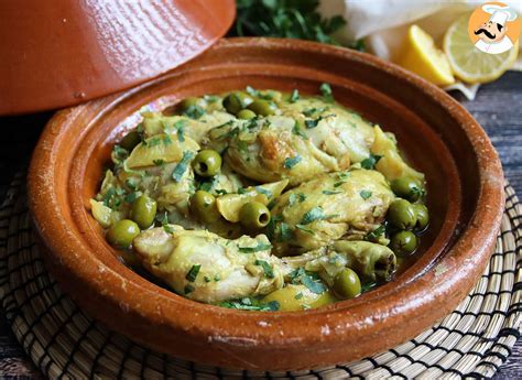 Easy chicken tagine recipe with lemon and olives