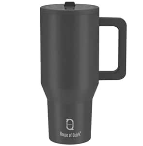Buy House of Quirk 1200ML Tumbler with Handle & Simple Flip Straw - Car ...