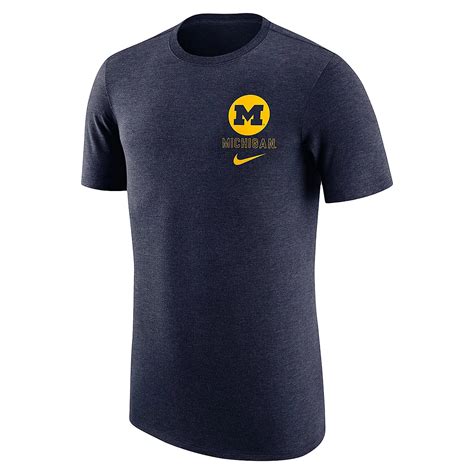 Nike Michigan Wolverines Retro Tri-Blend T-Shirt | Academy