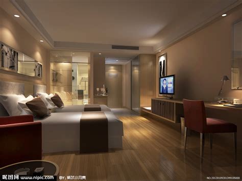 酒店客房效果图源文件__室内模型_3D设计_源文件图库_昵图网nipic.com