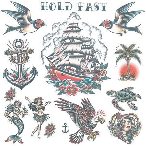 Old school sailor tattoos - Bronctattooaus.com