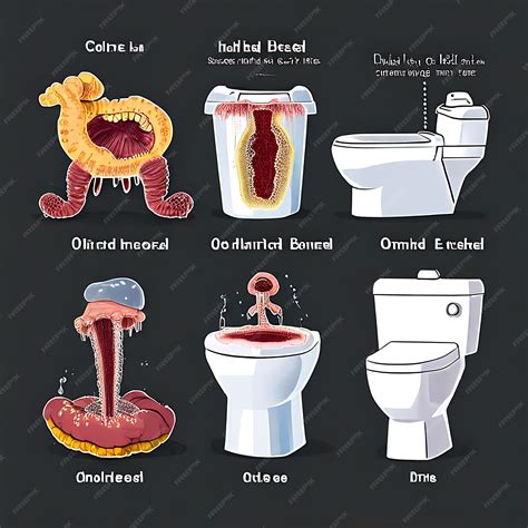 Diagram of different types of diarrhea and their causes | Premium AI ...