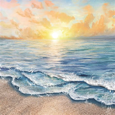 Beautiful Beach Sunsets Painting
