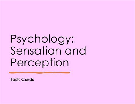 Image result for Sensation and Perception Examples