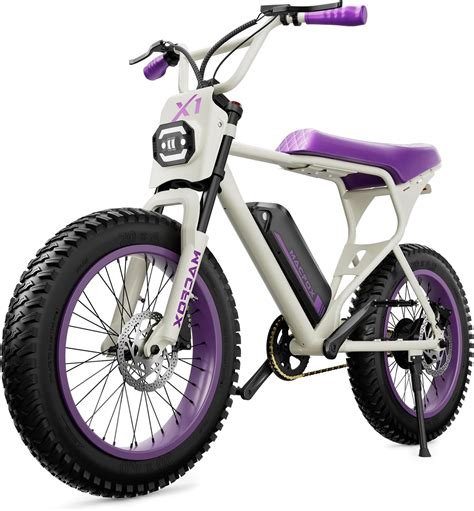 Amazon.com : MACFOX X1S Electric Bike, Ebike 500W/48V/10.4Ah, 20" Fat ...