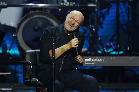 Phil Collins performs at Qudos Bank Arena on January 21, 2019 in ...