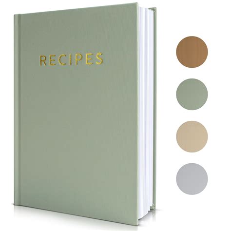 Amazon.com: Aesthetic Blank Recipe Book with Waterproof Cover - The Perfect Recipe Notebook To ...