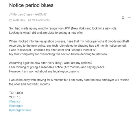 JPMorgan Chase 'requires workers give 6 months notice'