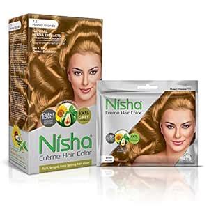 Nisha Creme Hair Color Combo Pack of Honey Blonde 150gm Jumbo + 40gm ...