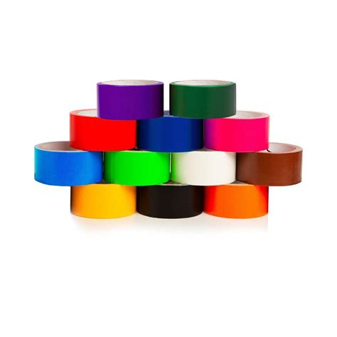 GIFTEXPRESS 12 Assorted Colored Duct Tapes 10 Yards x 2 Inch Rolls,12 ...