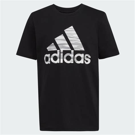 adidas Liquid Camo Logo Tee - Black | Kids' Training