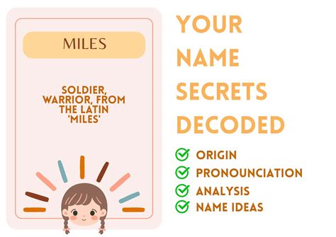 Miles - Girl Name Meaning and Pronunciation