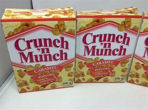 Lot of Crunch N' Munch Caramel Popcorn (4 x 200g) - A D Auction Depot Inc.
