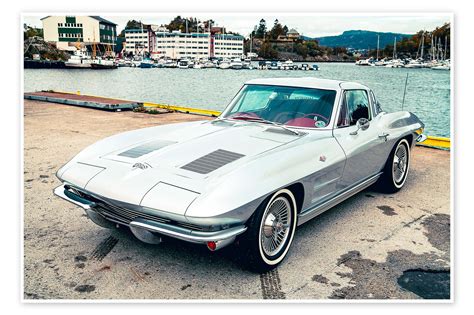 1963 Chevrolet Corvette Stingray Sport coupe, Split window I print by American Cars 1920 - 2020 ...