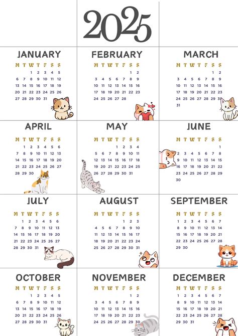 2025 Mini Calendar in 2025 | Mini calendars, Calendar design, Daily ...